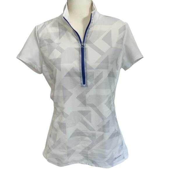 NIKE Golf Tour Performance Dri-Fit Golf Top Size L TPC The Players 1/4 Zip - Picture 1 of 10